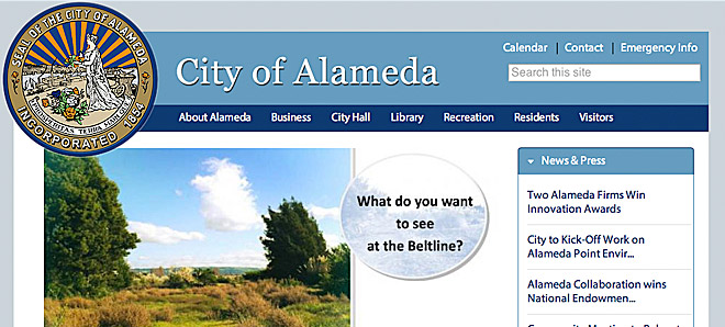 City of Alameda  Superclean Web Design