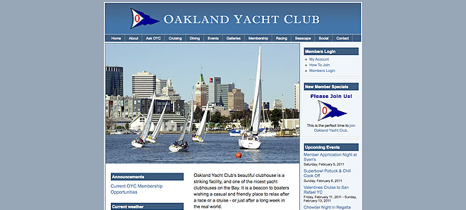 Oakland Yacht Club - Located on the Oakland / Alameda Estuary