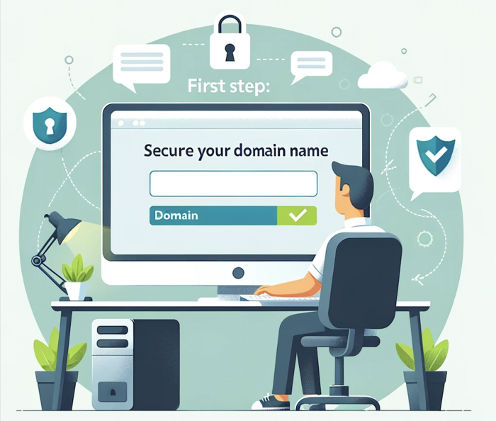 Graphic for First Step: How to Secure Your Own Domain Name